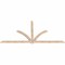 Ekena Millwork Redmond Smooth Timber Gable Bracket, Douglas Fir, 96"W x 48"H x 1 1/2"D x 3 1/2"F, 12/12 Pitch GBW096X48X0204RED00SDF - alternate 2